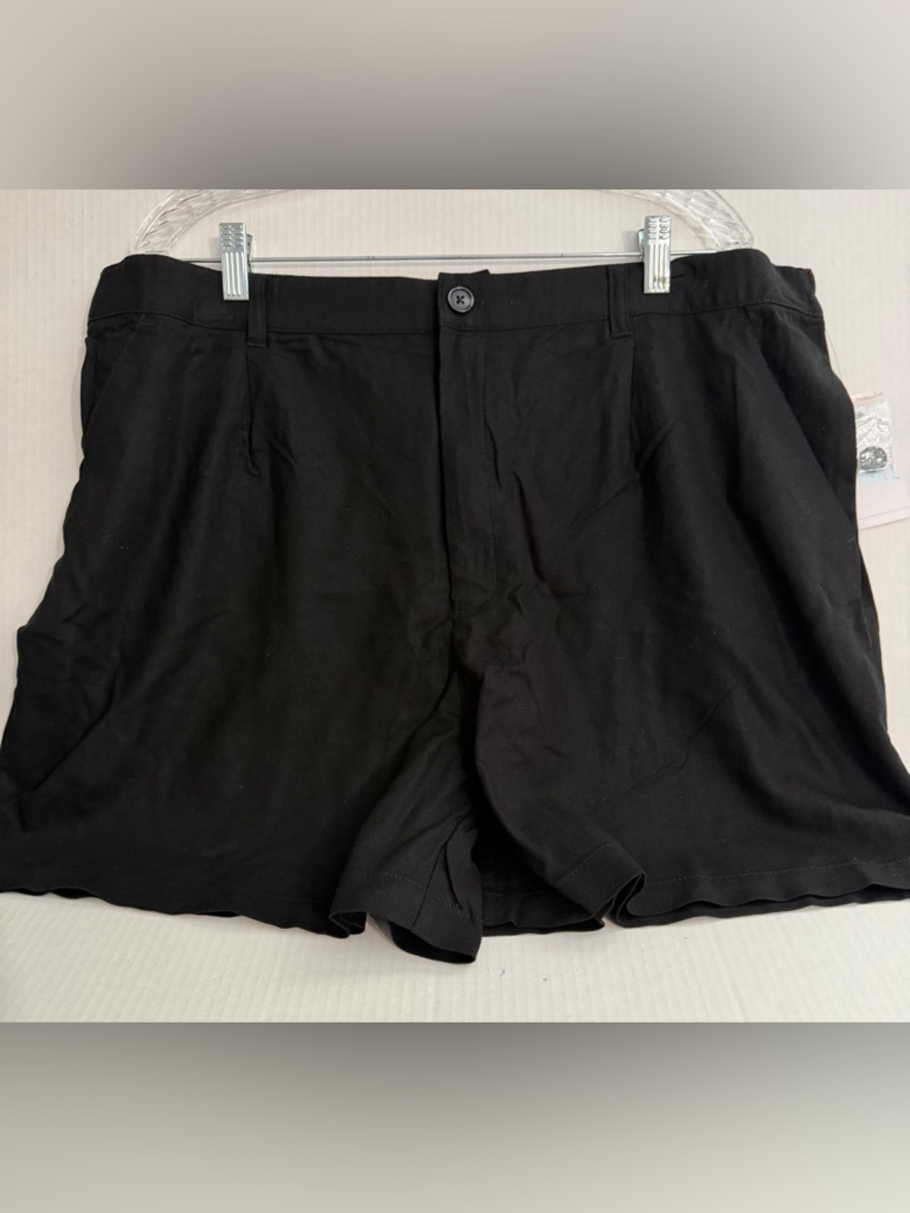 Time & Tru Ladies Black Linen Shorts